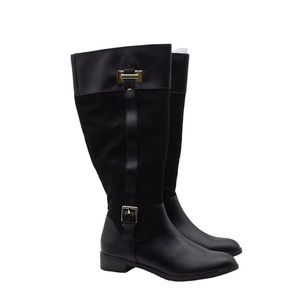 Karen Scott Black Suede riding boots